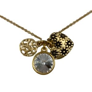 CHARMING INSPIRATIONS Necklace Mom Gold-Plated Crystal Charm Gold-Plated 18 inch